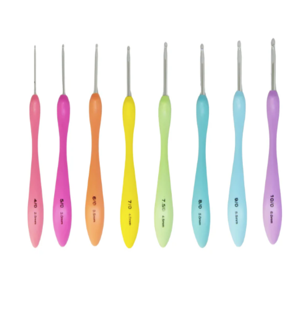 Set de agujas ergonómicas de crochet