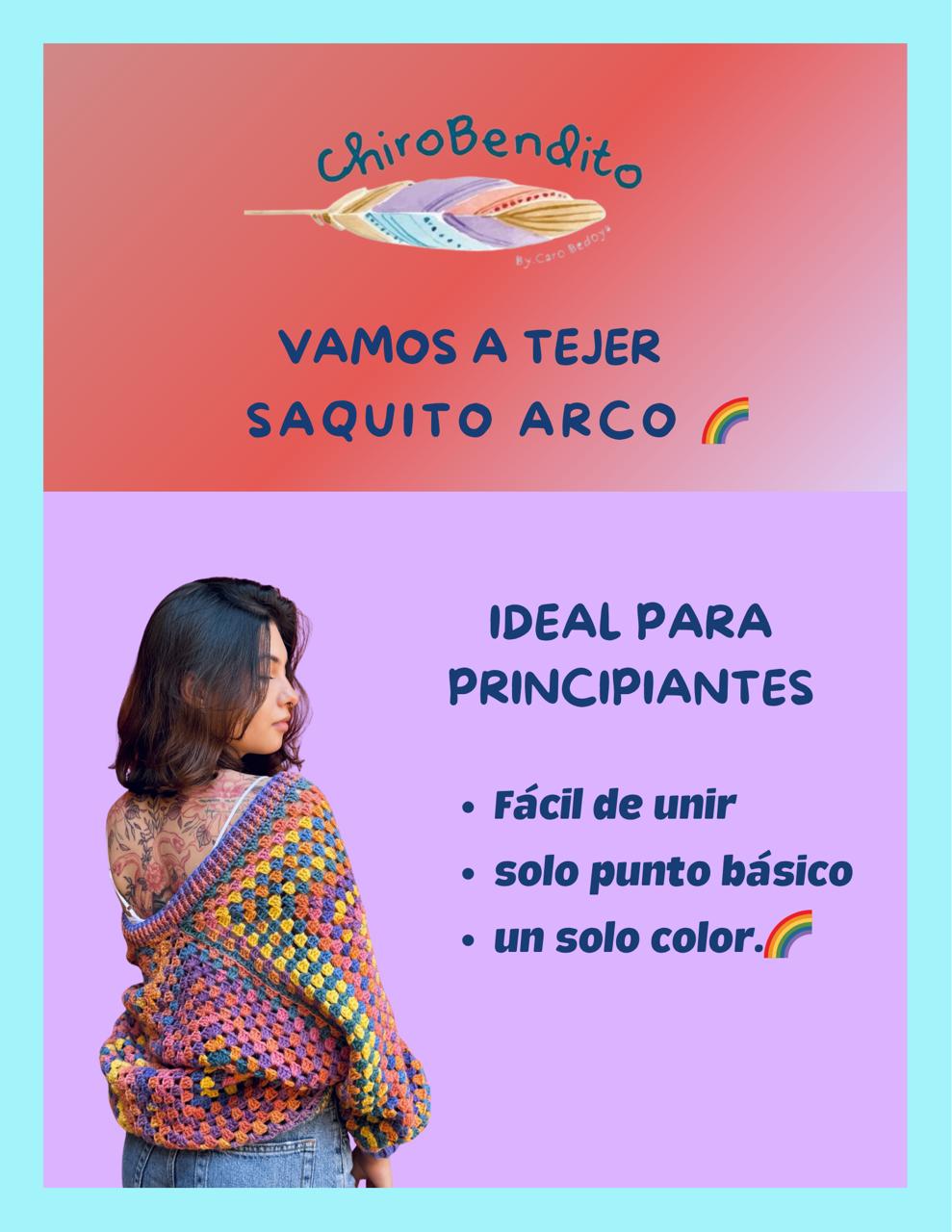 Ebook Cardigan Arcoíris