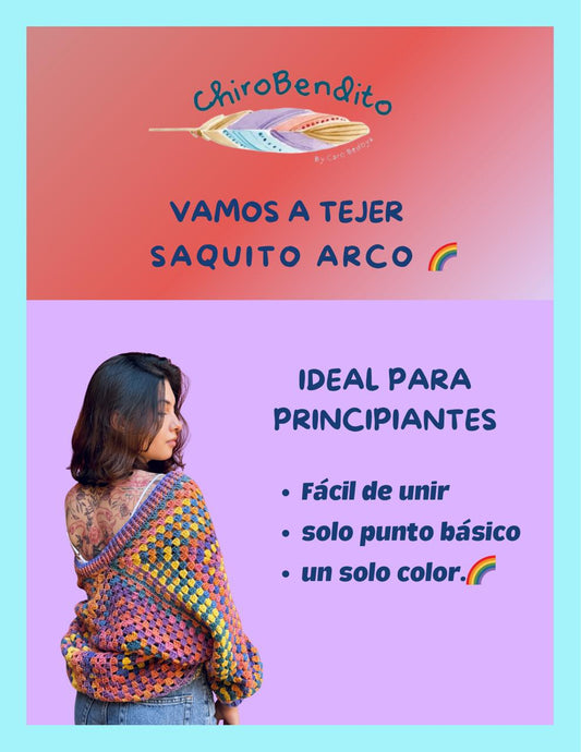 Ebook Cardigan Arcoíris